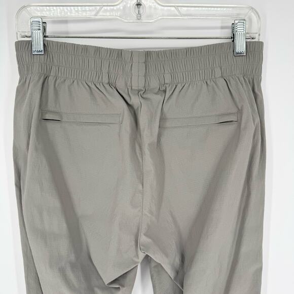 ATHLETA Womens Mod Trekkie Crop Woven Pull-On Zip Ankle Pants Grey Size 6 Active - Picture 7 of 9